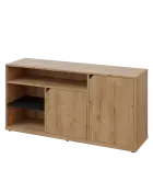 KU2-15DN3 P skříňka nízká 2-dveřová, nika, 740x1522x400, provedení pravé, korpus a dvířka dub lite/p